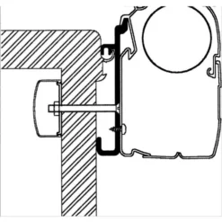 Thule Adapter Rapido Serie 7, 8, 9, Länge 3,5 M -Campingzelt 11387 1 thule adapter rapido anbauvariante 2 markise