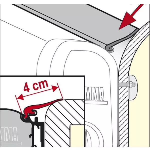 Dichtband Fiamma Rain Guard M 3 Dichtband Fiamma Rain Guard M