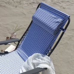 Relaxstuhl Lafuma Relaxsessel RSX, Marine -Campingzelt blau weiss gestreifter campingsessel lafuma rsx relaxsessel campingstuhl liegestuhl klappstuhl 1000 4 23918