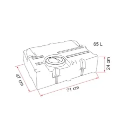 Campingzelt -Campingzelt blauer frischwassertank fiamma wasserversorgung einbautanks camping zubehoer 1000 1 25520