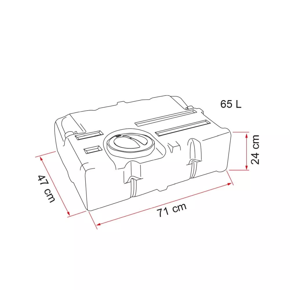 Fiamma Frischwassertank 70 Liter 4 Fiamma Frischwassertank 70 Liter – Bild 2