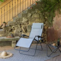 Relaxstuhl Lafuma RSXA Clip, Ciel -Campingzelt campingsessel lafuma rsxa clip batyline iso ciel relaxsessel campingstuhl liegestuhl klappstuhl 1000 2 23936