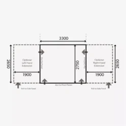 Aufblasbares Vorzelt Dometic Club Air All-Season 330 S | Ausstellungsstück -Campingzelt dometic club air all season 330s grundflaeche masse luftvorzelt 1000 7 25171