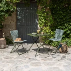 Campingtisch Lafuma Balcony II, Moss -Campingzelt lafuma balcony 2 colorblock quadratischer tisch moss klapptisch campingtisch balkontisch 1000 8 24937