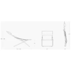 Premium-Liegestuhl Lafuma Transabed, Seigle II -Campingzelt lafuma transabed groesse massangaben liegestuhl 1000 1 24886