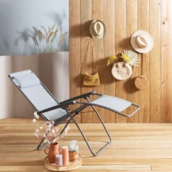 Relaxsessel Lafuma R Clip, Iso Terre -Campingzelt liegestuhl relaxstuhl lafuma r clip batyline iso terre relaxsessel campingstuhl grauer klappstuhl 1000 6 24896