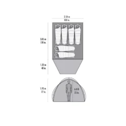 Familien-Zelt MSR Habitude 6 -Campingzelt msr habitude 6 sechspersonenzelt gruppenzelt grosses familienzelt outdoorzelt campingzelt trekkingzelt 1000 2 23349