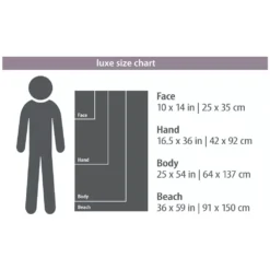 Händehandtuch PackTowl Luxe Handtuch | Hand 42x92cm | Sage -Campingzelt packtowl luxe handtuch groessenuebersicht face hand body beach 1000 2 24960