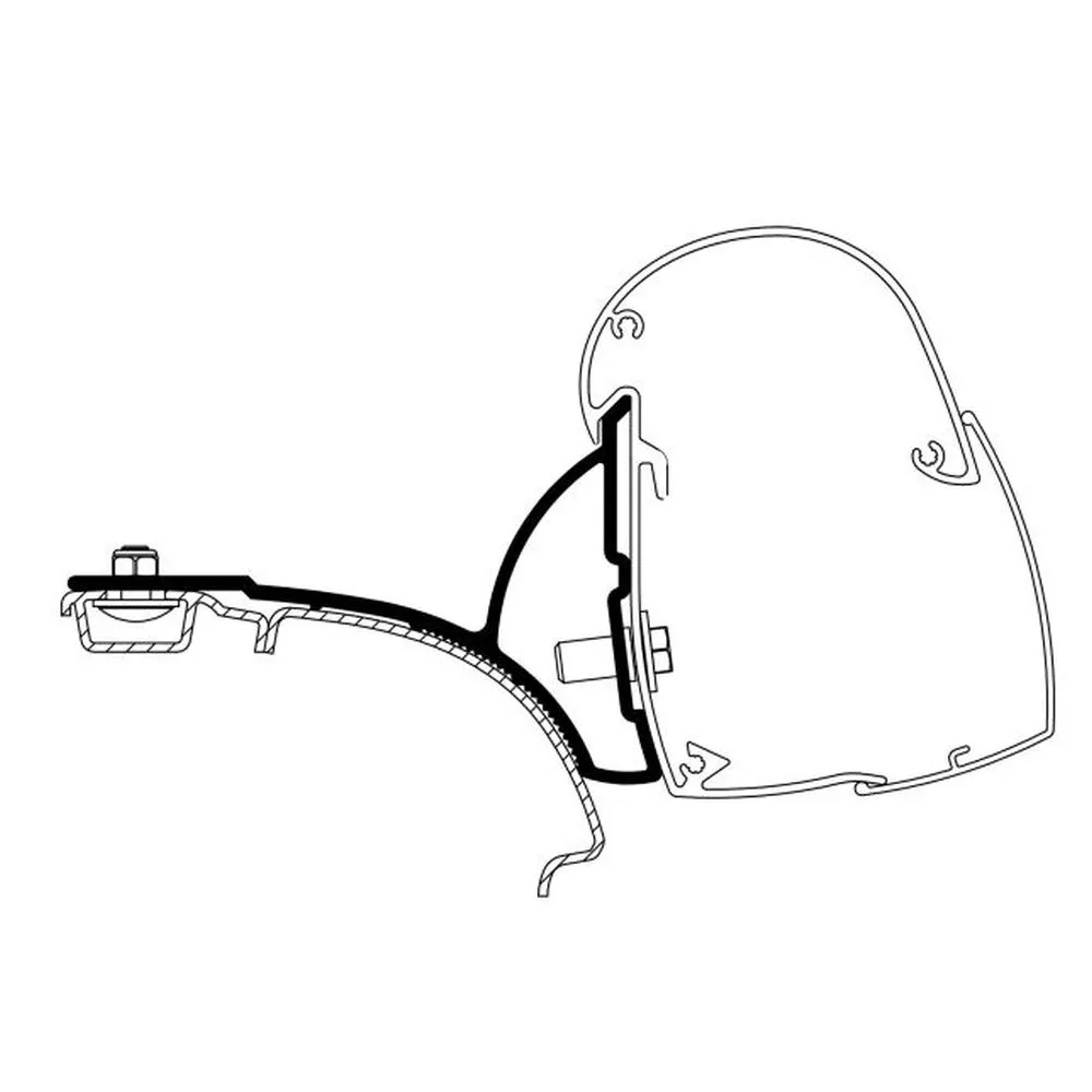 Thule Omnistor 5102 Markisen-Adapter VW T5 / T6 Mit C-Schiene 3 Thule Omnistor 5102 Markisen-Adapter VW T5 / T6 Mit C-Schiene